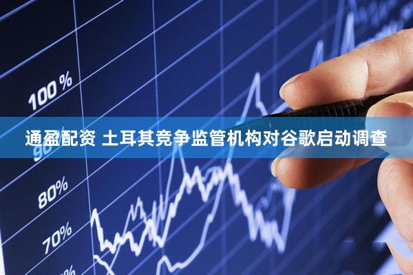 通盈配资 土耳其竞争监管机构对谷歌启动调查